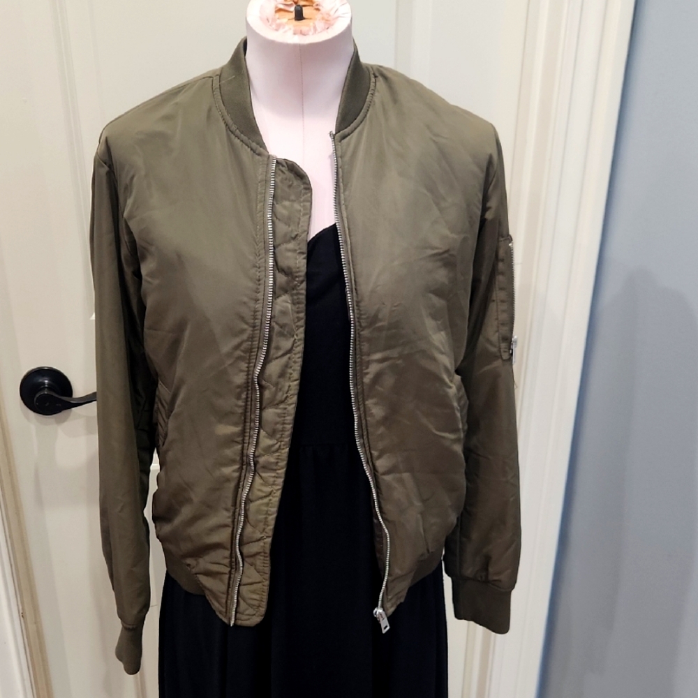Olive Green‎ Bomber Jacket
